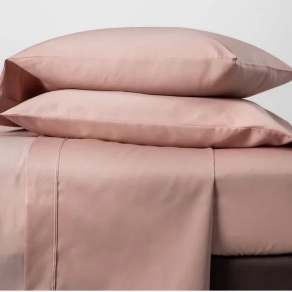 Threshold Blush Pink Tri-Ease 500 Thread Count Sheet Set - TWIN XL